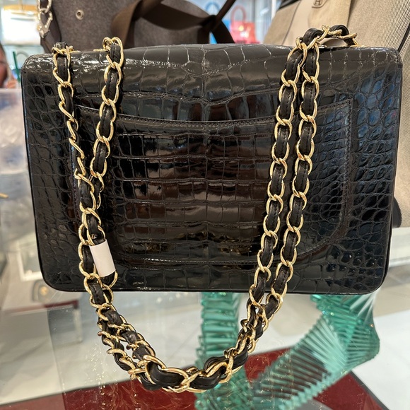 Authentic Chanel Crocodile Jumbo Handbag - Picture 7 of 7